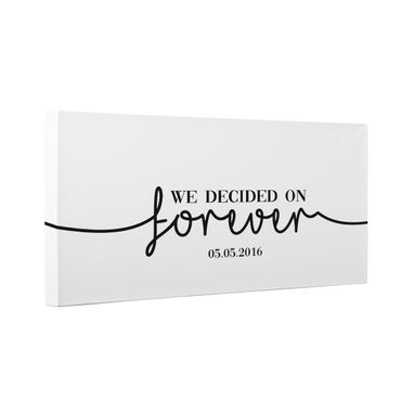 Custom Made Couples Forever Personalized Bedroom Canvas Wall Art