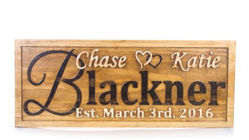 Custom Made Personalized Family Name Sign Wedding Gift Custom Carved Wooden Signs Anniversary Gift Wood Plaque
