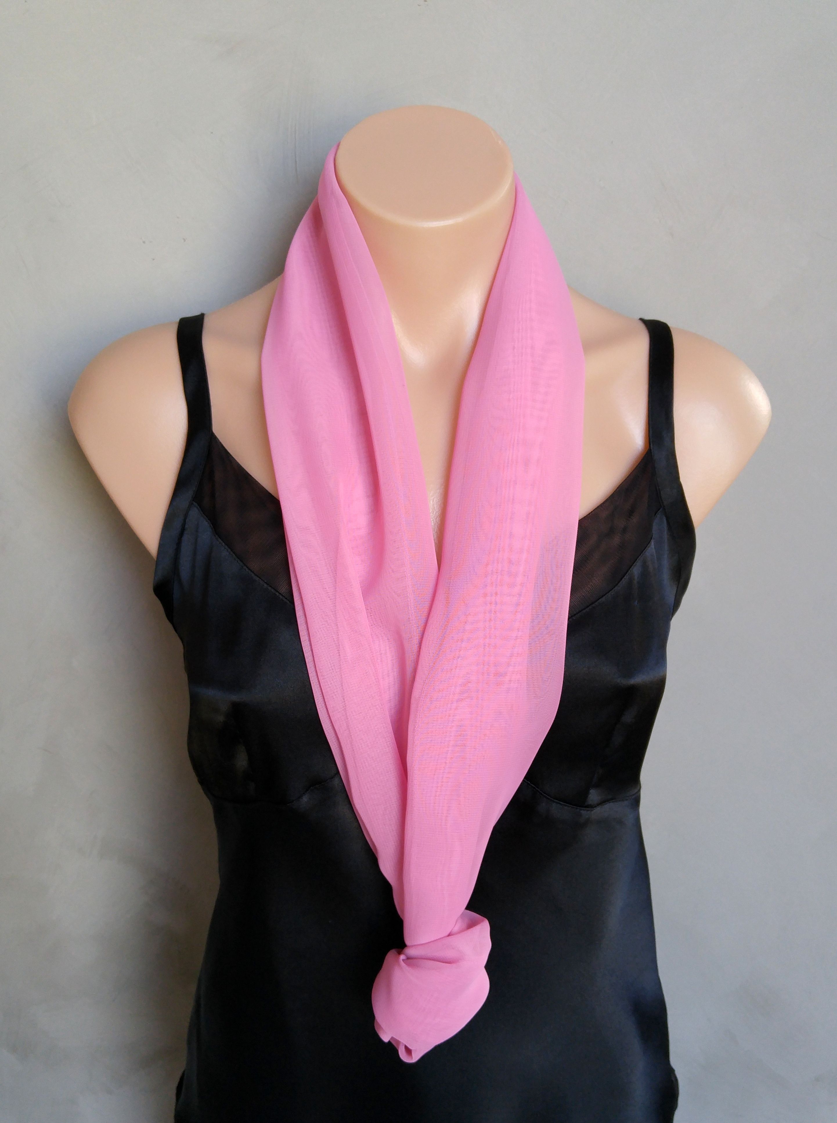 Buy Custom Made Dusty Rose Chiffon Scarf, made to order from All Seasons Boutique | CustomMade.com
