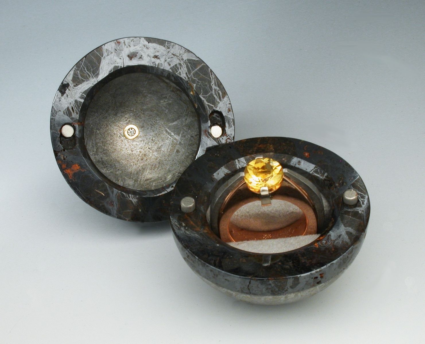 hand made meteorite christmas ornament engagement ring box by metamorphosis jewelry design custommadecom - Christmas Ornament Ring Box hand made meteorite christmas ornament engagement ring box by metamorphosis jewelry design custommadecom - Christmas Ornament Ring Box