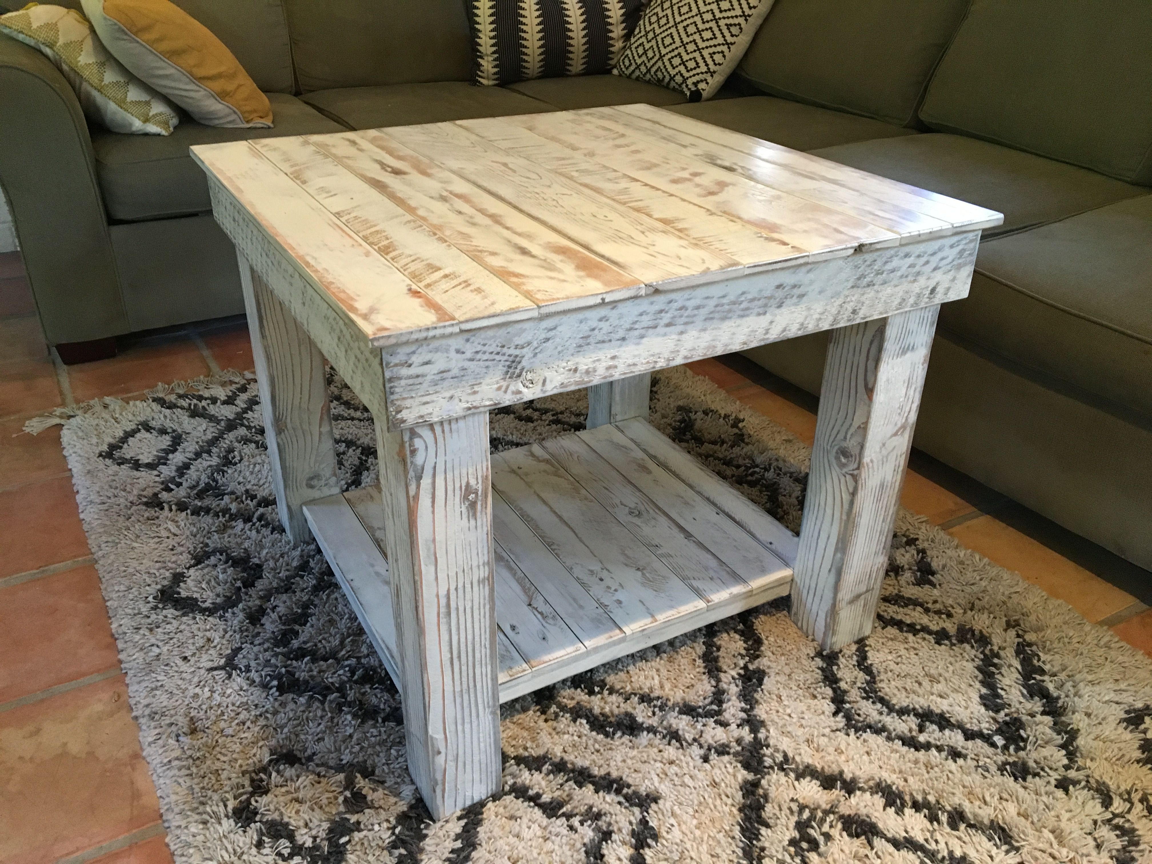 Hand Made Reclaimed Farmhouse Rustic Side Table by A.M.Abbott Designs ...