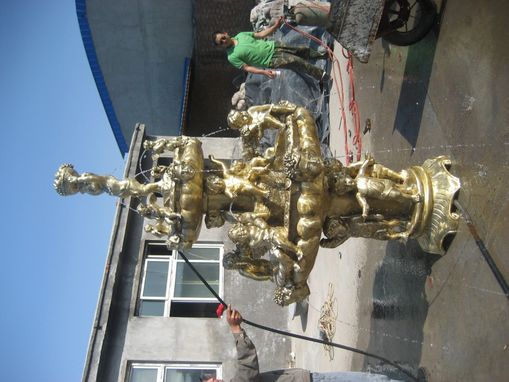 Custom Made Decorative Bronze Angels 3 Tier Fountain