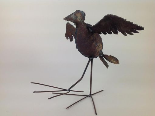 Custom Made Metal Bird Sculpture