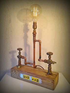 Custom Made Steampunk Upcycled Lamp Sculpture
