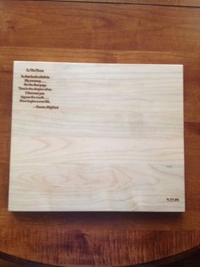 Custom Made Personalized And Engraved Cutting Boards / Serving Trays