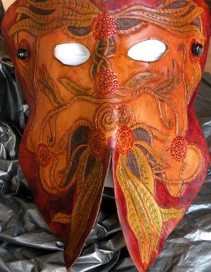 Custom Made Green Man Themed Mask