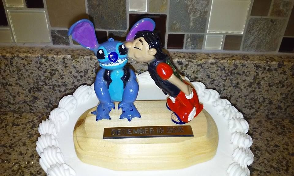 Personalised Lilo & Stitch style Cake Topper