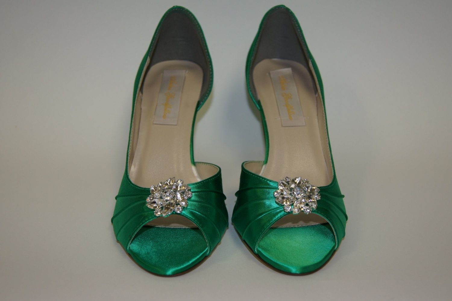 Hand Made Emerald Green Wedding Shoes by Parisxox By Arbie Goodfellow ...