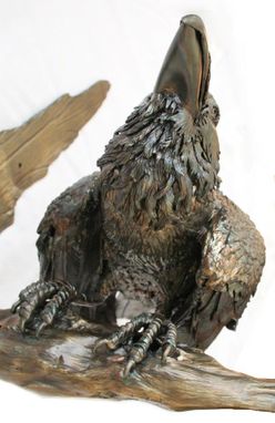 Custom Made Wildlife Sculpture, Raven