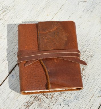 Custom Made Leather Bound Handmade Chevron Journal Adventure Travel Notebook Outdoorsman Ledger