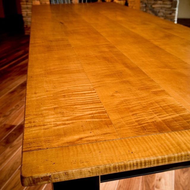 Custom 10 Tiger Maple Dining Table By Ina Farm Custom 10 Tiger Maple Dining Table By Ina Farm Custommade Com