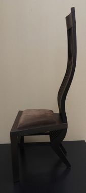 Custom Made Chair Made Of Exotic Hardwood. (Wenge)