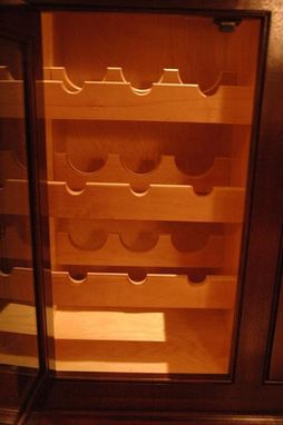 Custom Made Mahogany Wine Cabinet