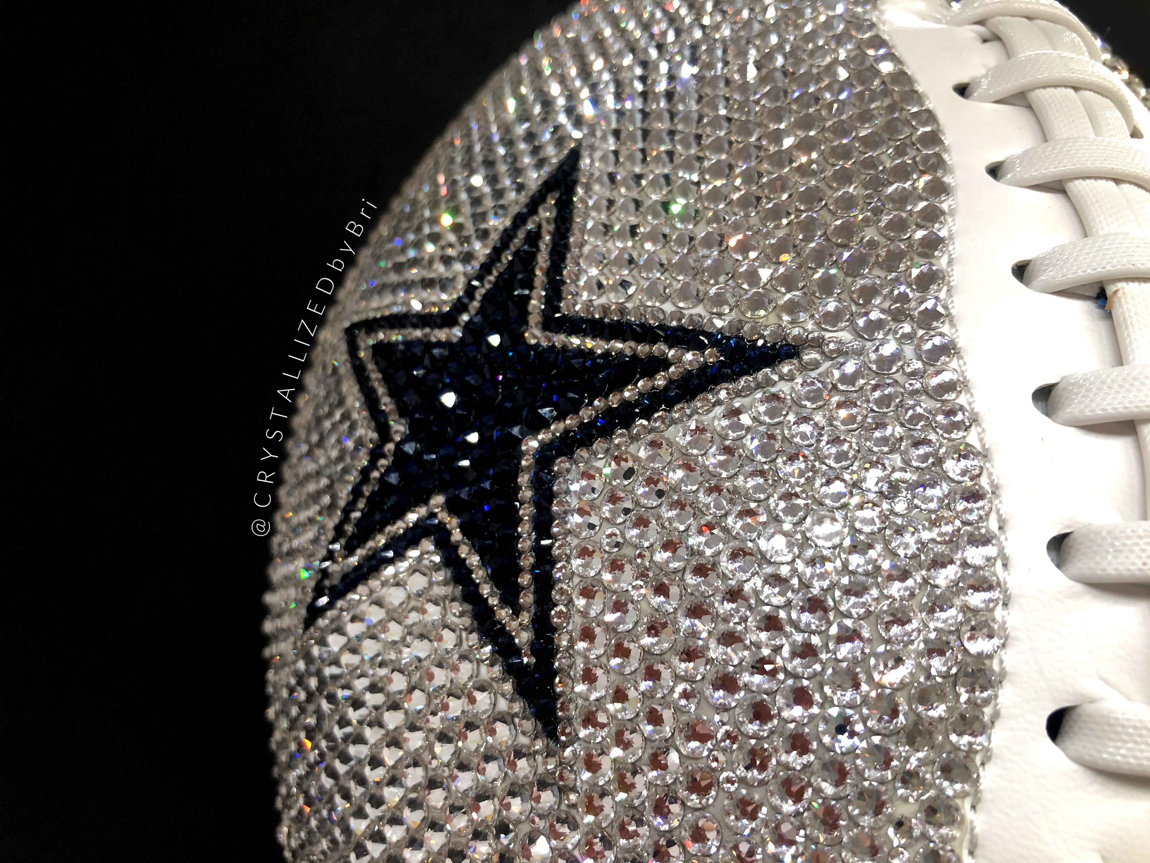 Buy Hand Made Dallas Cowboys Crystallized Football Full Size Nfl Bling