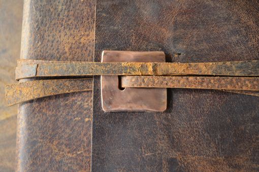Custom Made Custom Order Distressed Leather Journal Very Large Handmade Bound (494)