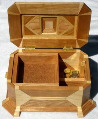 Custom Made Cherry Wood Music Box