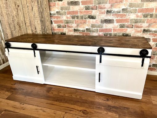 Custom Made Barn Doors Tv Stand Console Table Sideboard Credenza