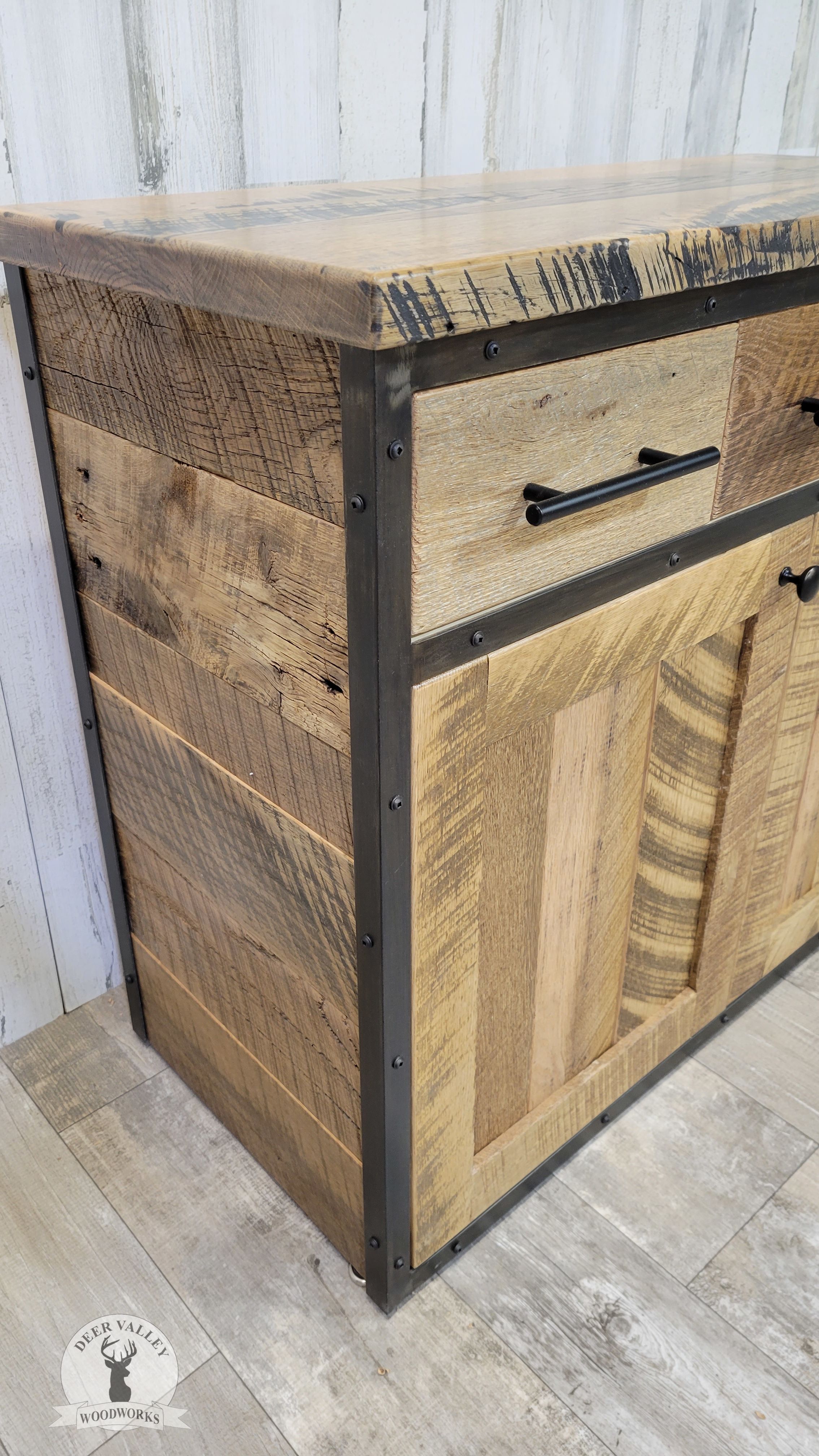 Buy Handmade Reclaimed Barnwood Credenza, Credenza, Office Credenza