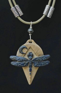 Custom Made Dragonfly Pendant ~ Hand Carved Ancient Mammoth Ivory