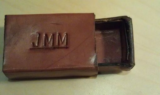 Custom Made No Longer Making This Item Leather Matchbox