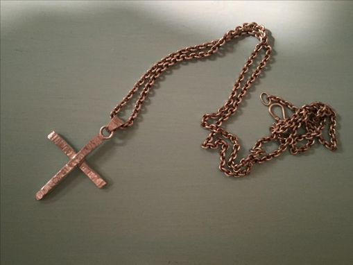 Custom Made Pure Silver Cross With Sterling Silver Chain