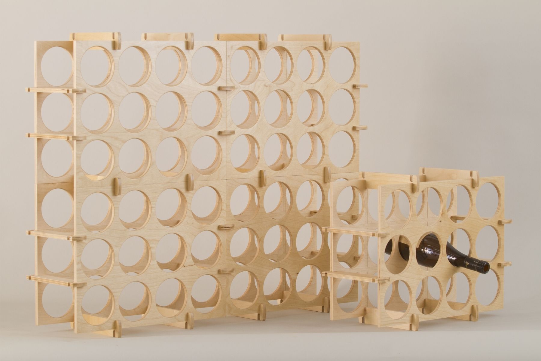 Handmade Modular Wine Rack By Studio Two Design And Woodworking