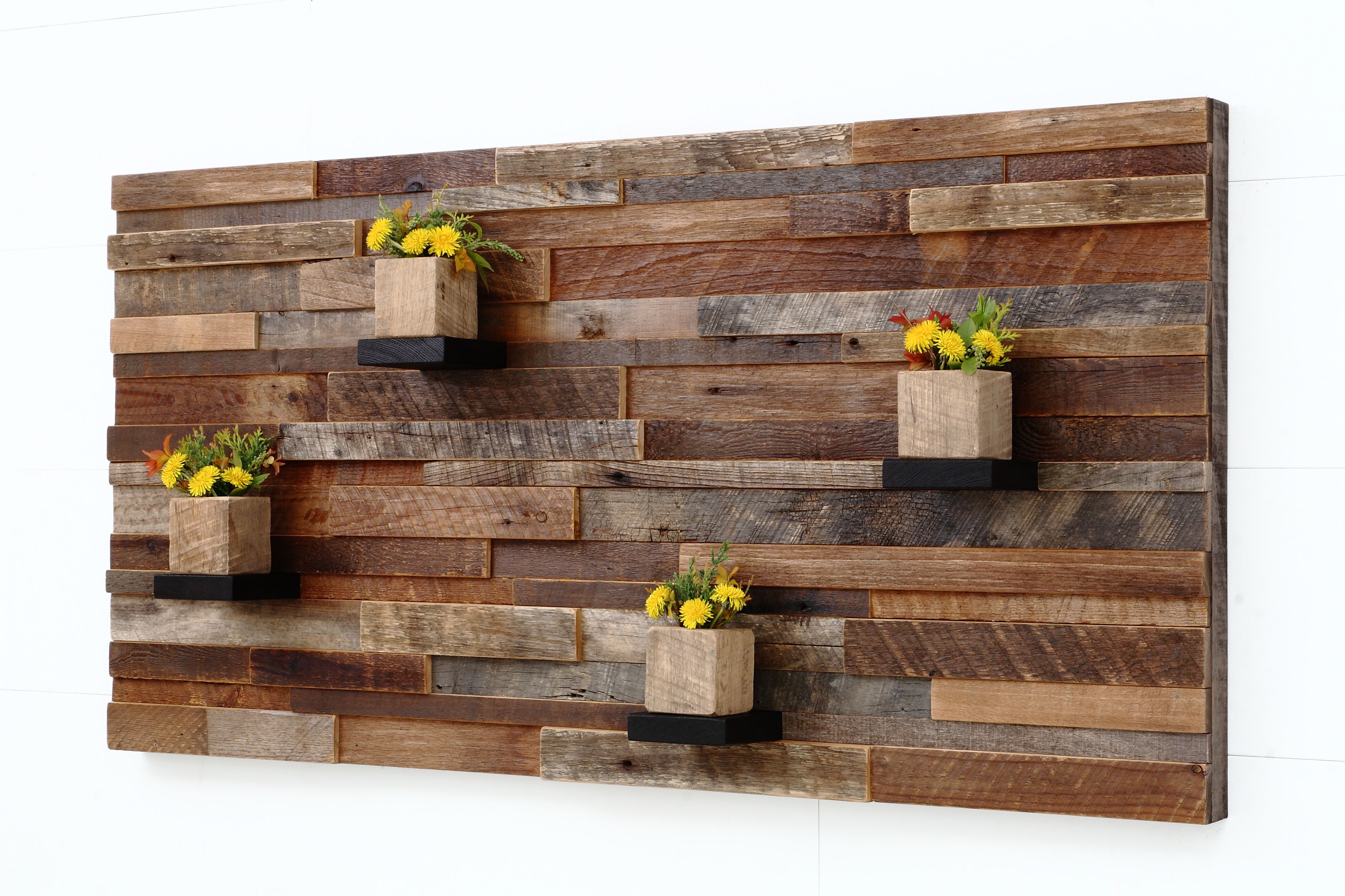 Handmade Wood  Wall Art  With Wood  Shelves 48 by 