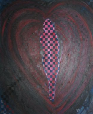 Custom Made Checkered Heart