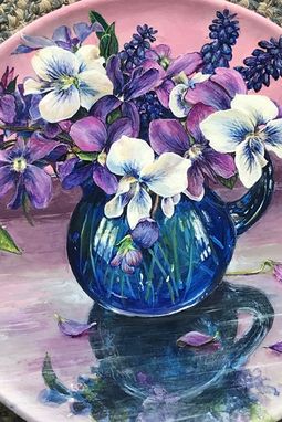 Custom Made Available Violets Upon Reflection Photorealism