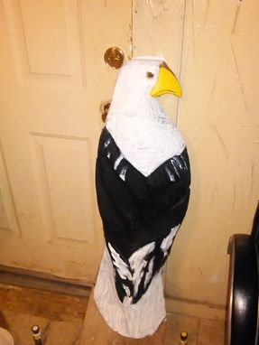 Custom Made Wooden Eagle Wall Mount