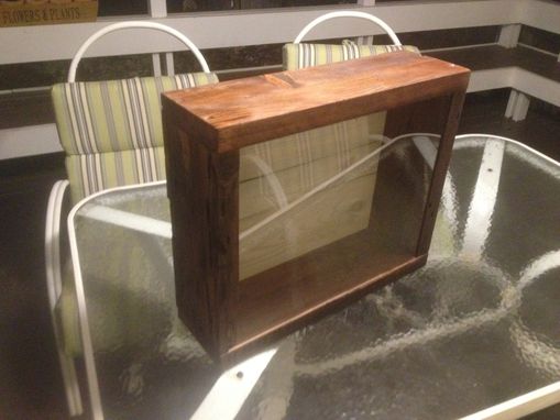 Custom Made Stained Rustic Shadow Box