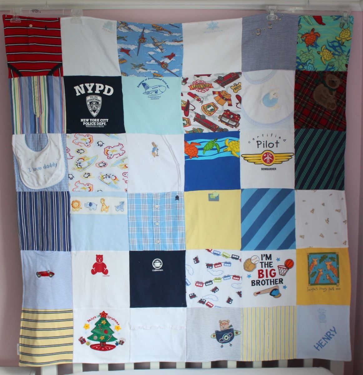 Custom Baby Clothes Memory Quilt by Maiden Jane