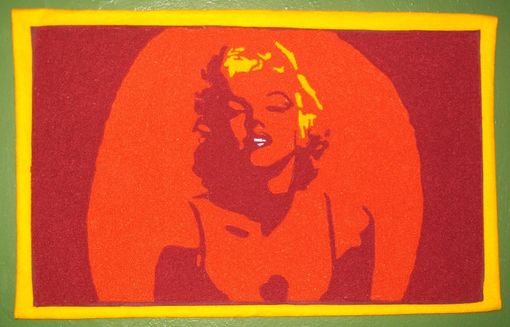 Custom Made Marilyn Monroe Chenille Wall Hanging