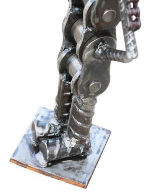 Custom Made Custom Made Welded Chain Art Metal Sculpture