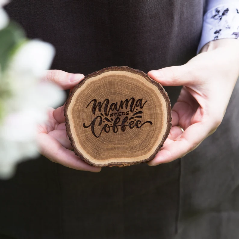 Buy Hand Crafted Wood Coasters, Wood Slices, Wooden Coasters, Wooden