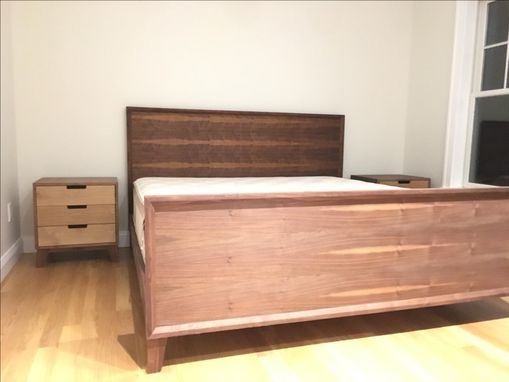 Custom Made King Sized Bed And Matching Nightstands