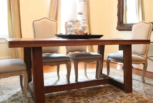 Custom Made The Pecky Dining Table-Farmhouse Style Table Made Reclaimed New Orleans Homes