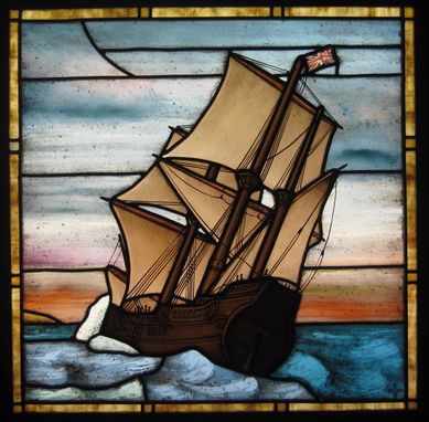 Custom Made Mayflower Stained Glass