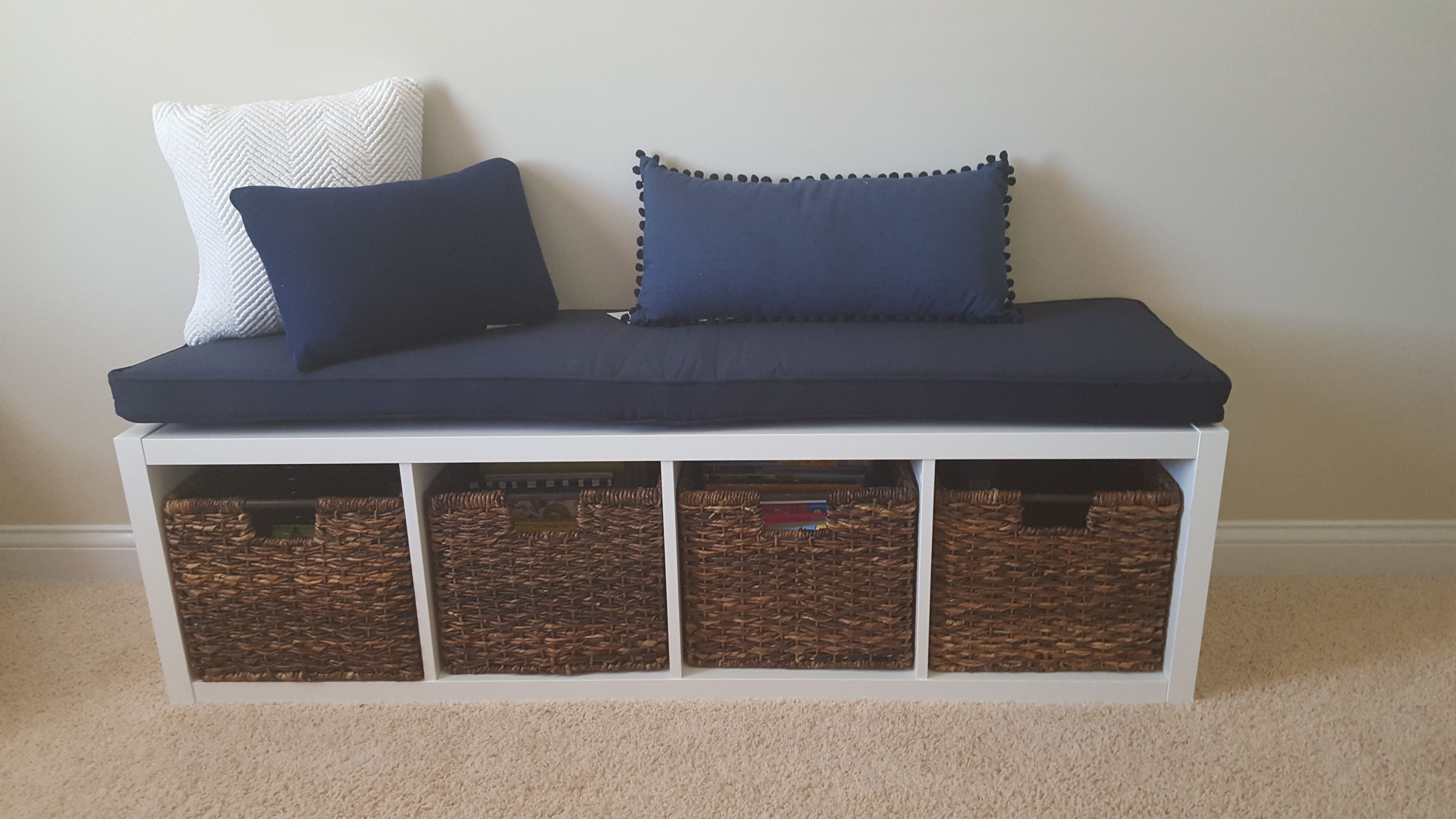 Hand Crafted Ikea Kallax Cushion - Bench Cushion by Hearth And Home