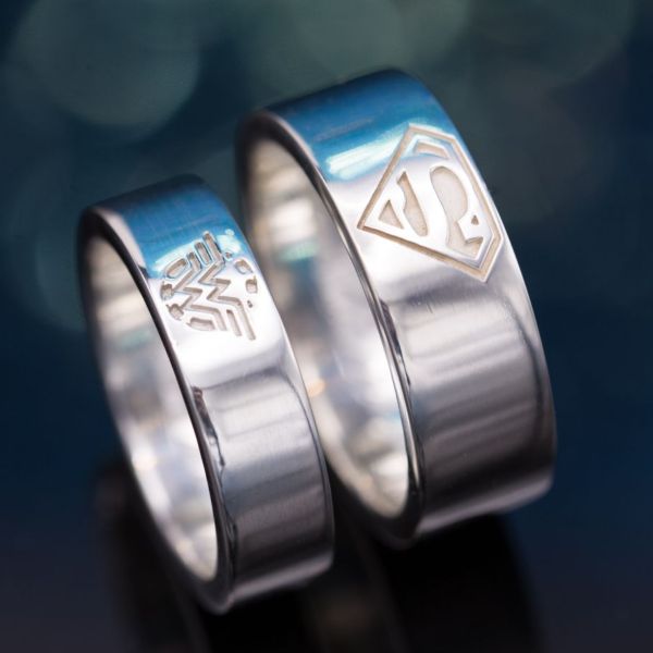 superhero wedding rings