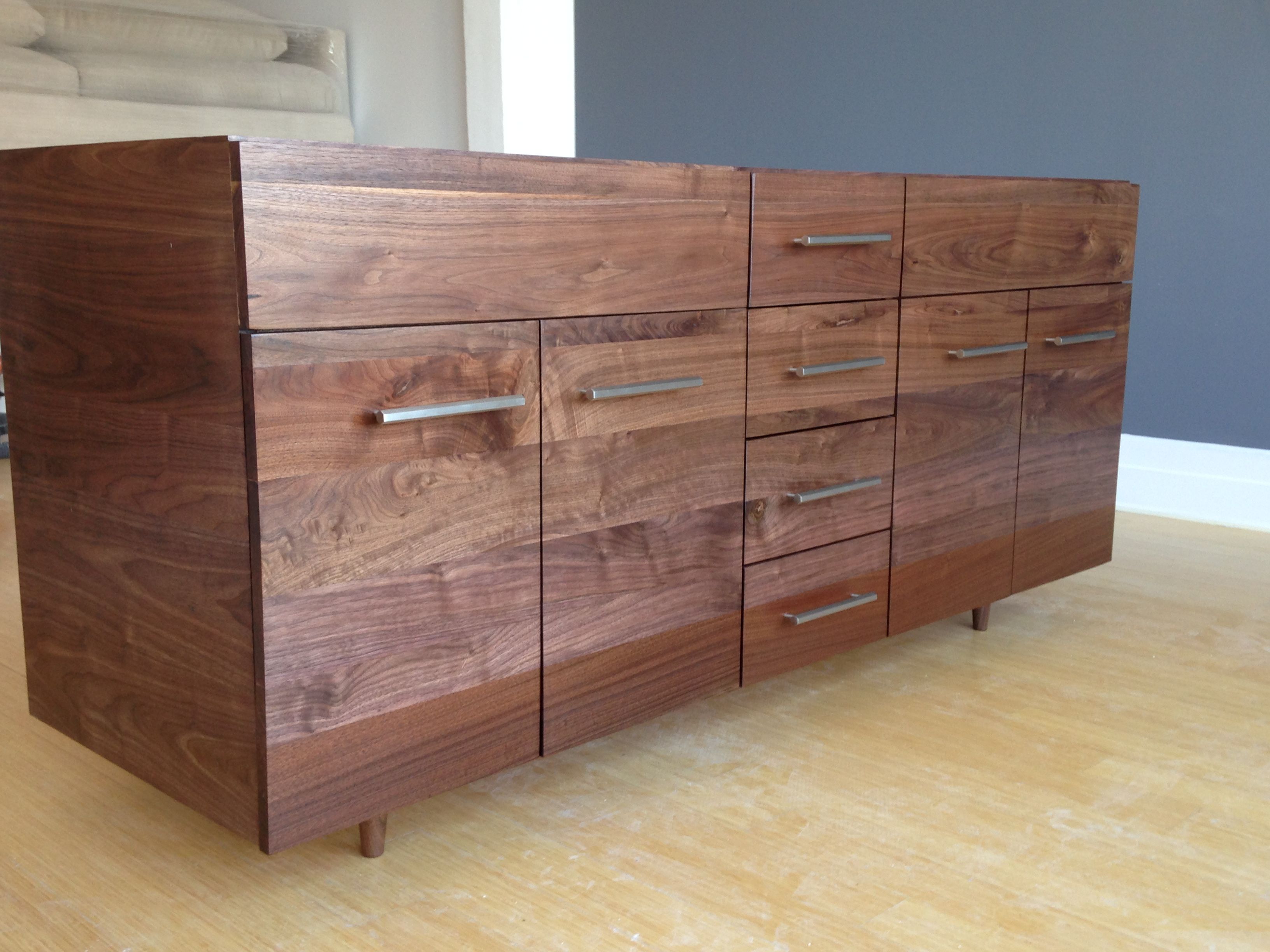 Floating Walnut Bathroom Vanity