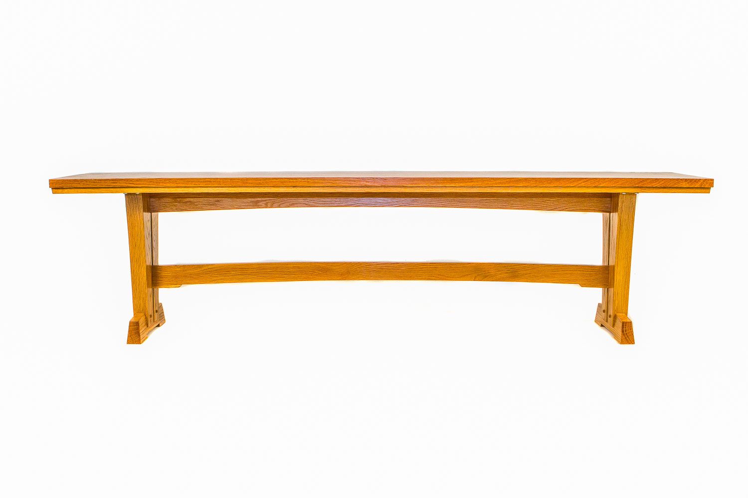 Custom Made White Oak Bench by Peter Glass Woodworks