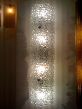 Custom Made Quartz Crystal Glass Wall Sconce