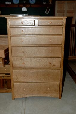 Custom Made Quartersawn Oak Mens Dresser