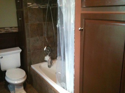 Custom Made Bathroom Wainscoting And Matching Frame & Panel Doors