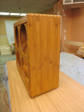 Custom Made Bamboo Amplifier Case