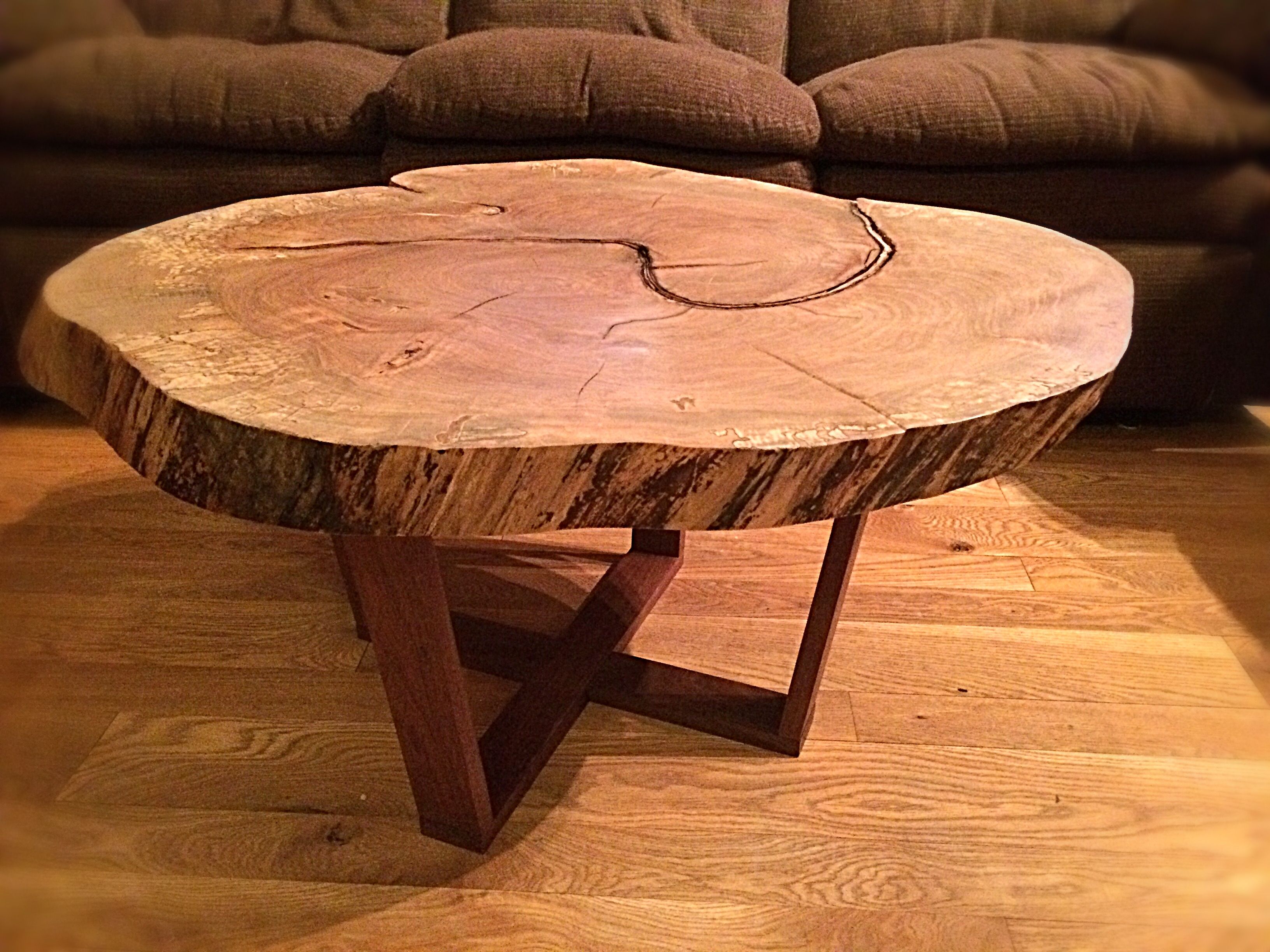 Hand Crafted Live Edge Maple Coffee Table by Martin Rustics ...