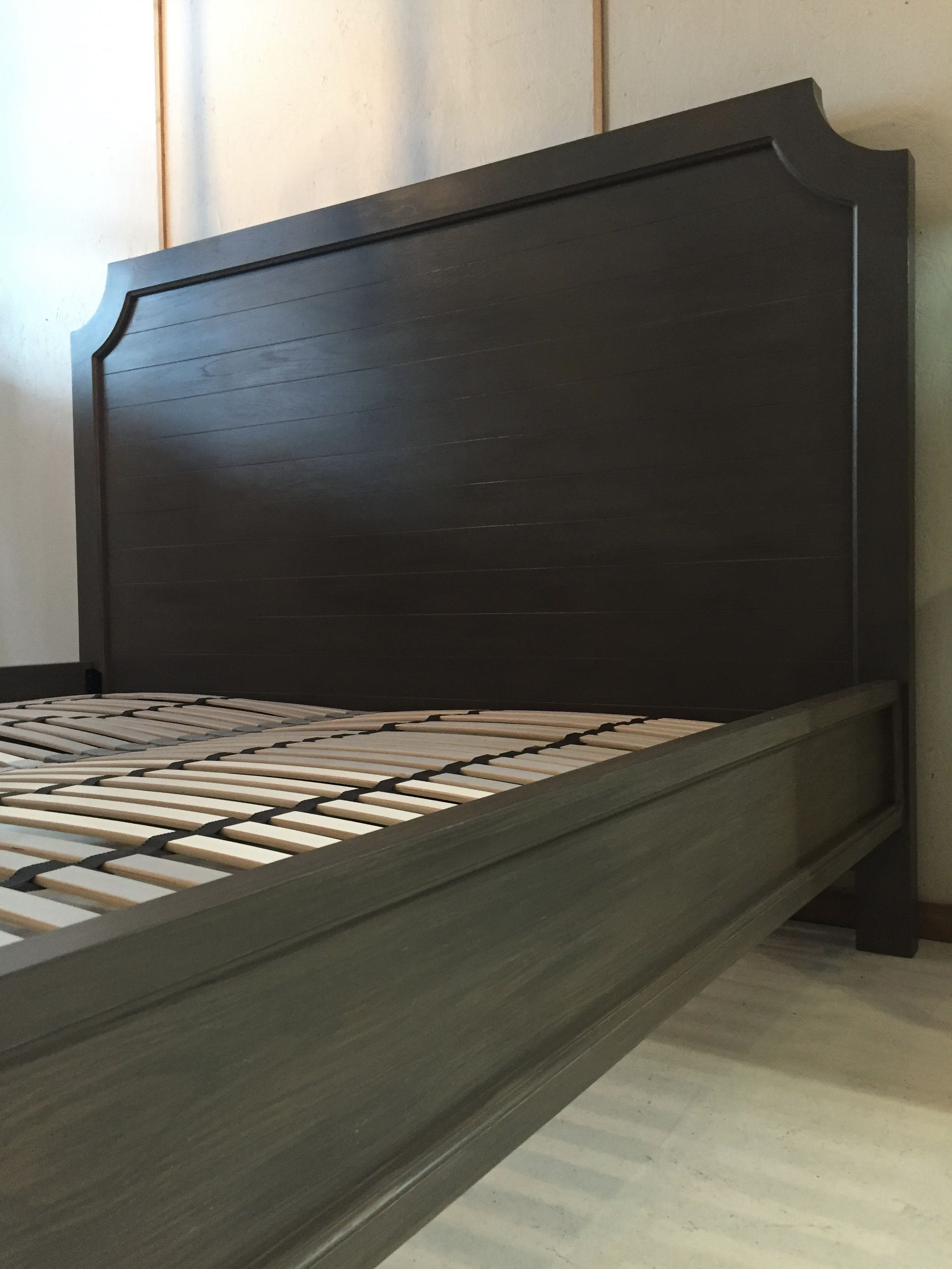 Custom Made Oak Bed Frame And Headboard by Kula Solutions