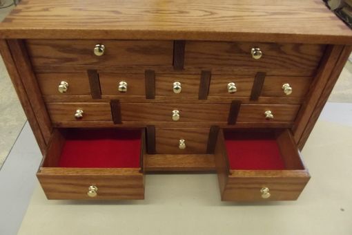 Custom Made Locking Multi-Drawer (Or Apothecary Style) Jewelry Box