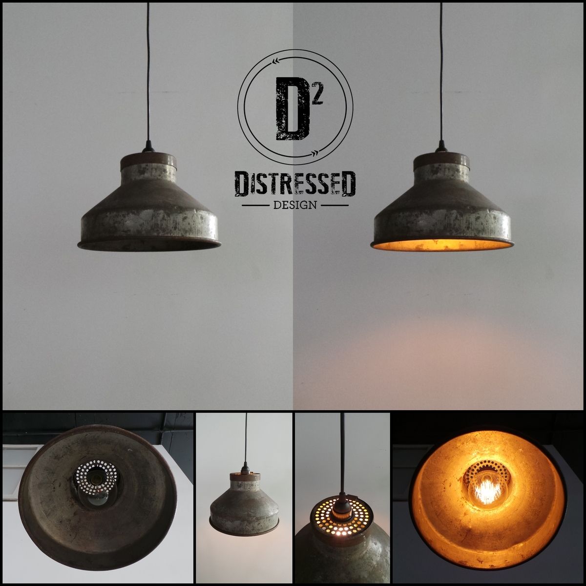 Hand Made Repurposed Milk Strainer Pendant Light With ...